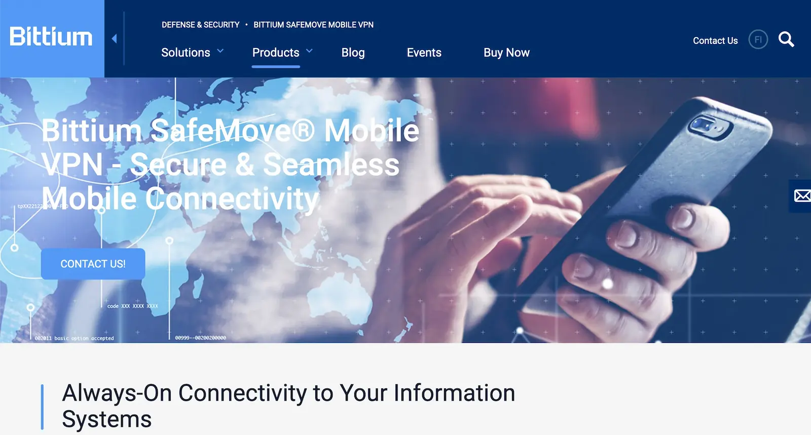 VPN mobilny oferowany przez Bittium